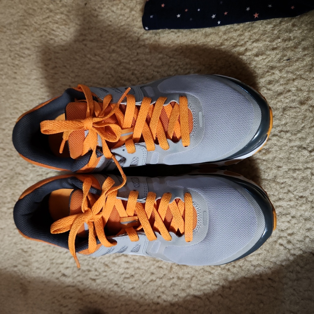 Nike Air Max, size 8.5, orange/grey
